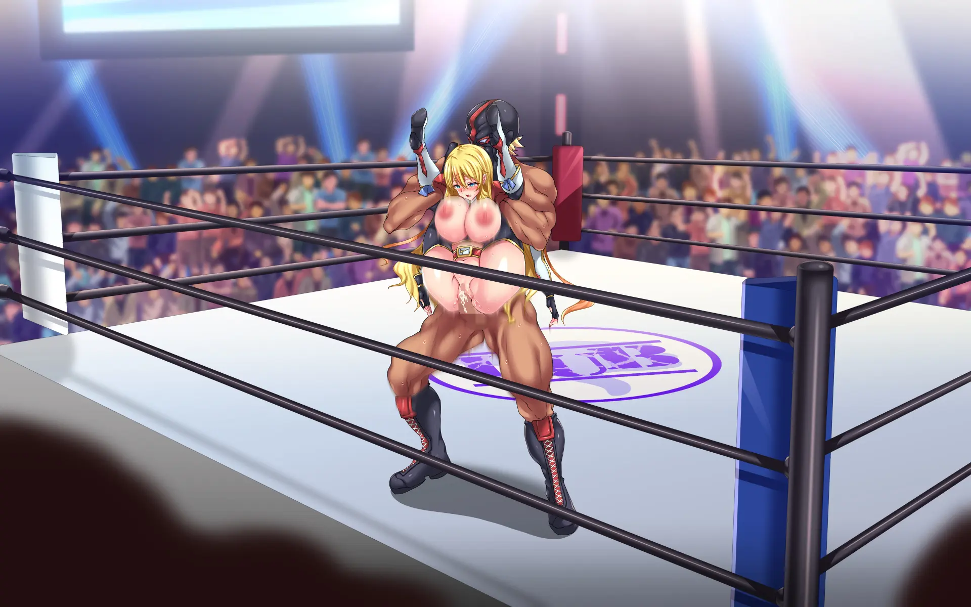 Kanzen Haiboku -WrestleDown- Muhai No Bijyo Wrestler Ga Wana Ni Hamari Ring-Jou De Youshanaku Nando Mo Okasareru!! | 완전 패배 -WrestleDown- 무패의 미녀 레슬러가 덫에 빠져 링 위에서 몇 번이고 무참히 범해진다!!